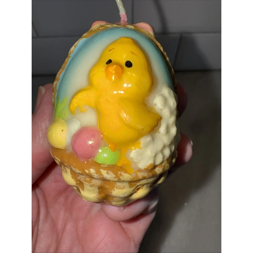 Russ Vintage Easter Candles Set Of 2, Bunnies 2 Sided